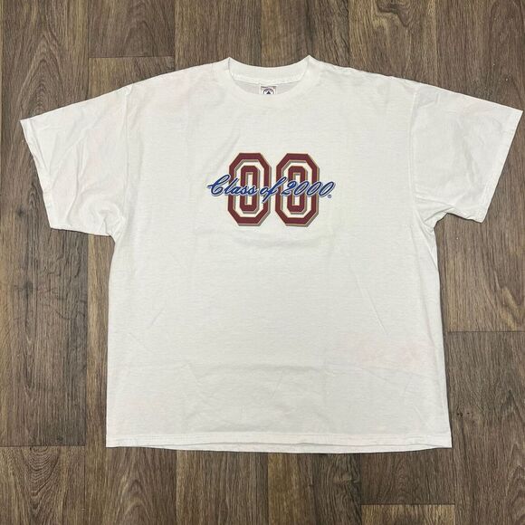 Delta Other - Vintage Y2K Class of 2000 T-Shirt Men's XL White Graduation Delta Pro Weight